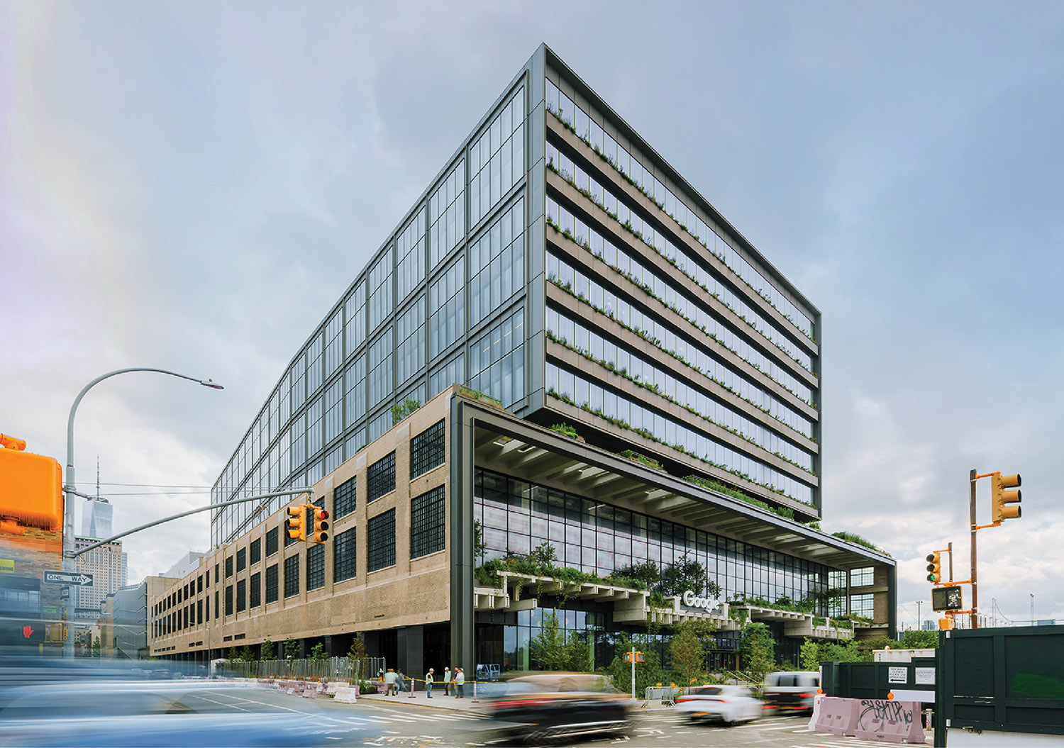 A large building with a lot of windows