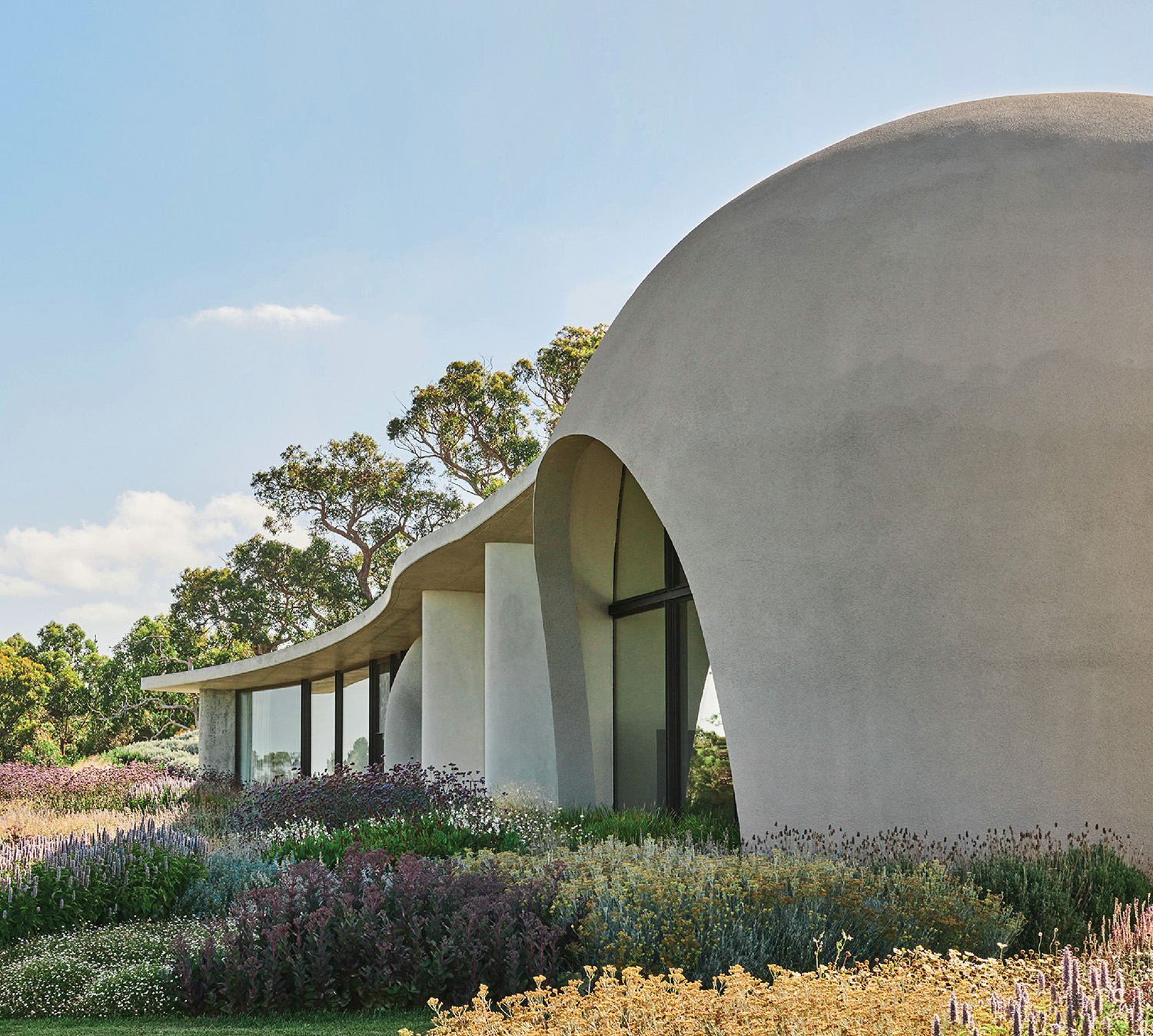 A large white building