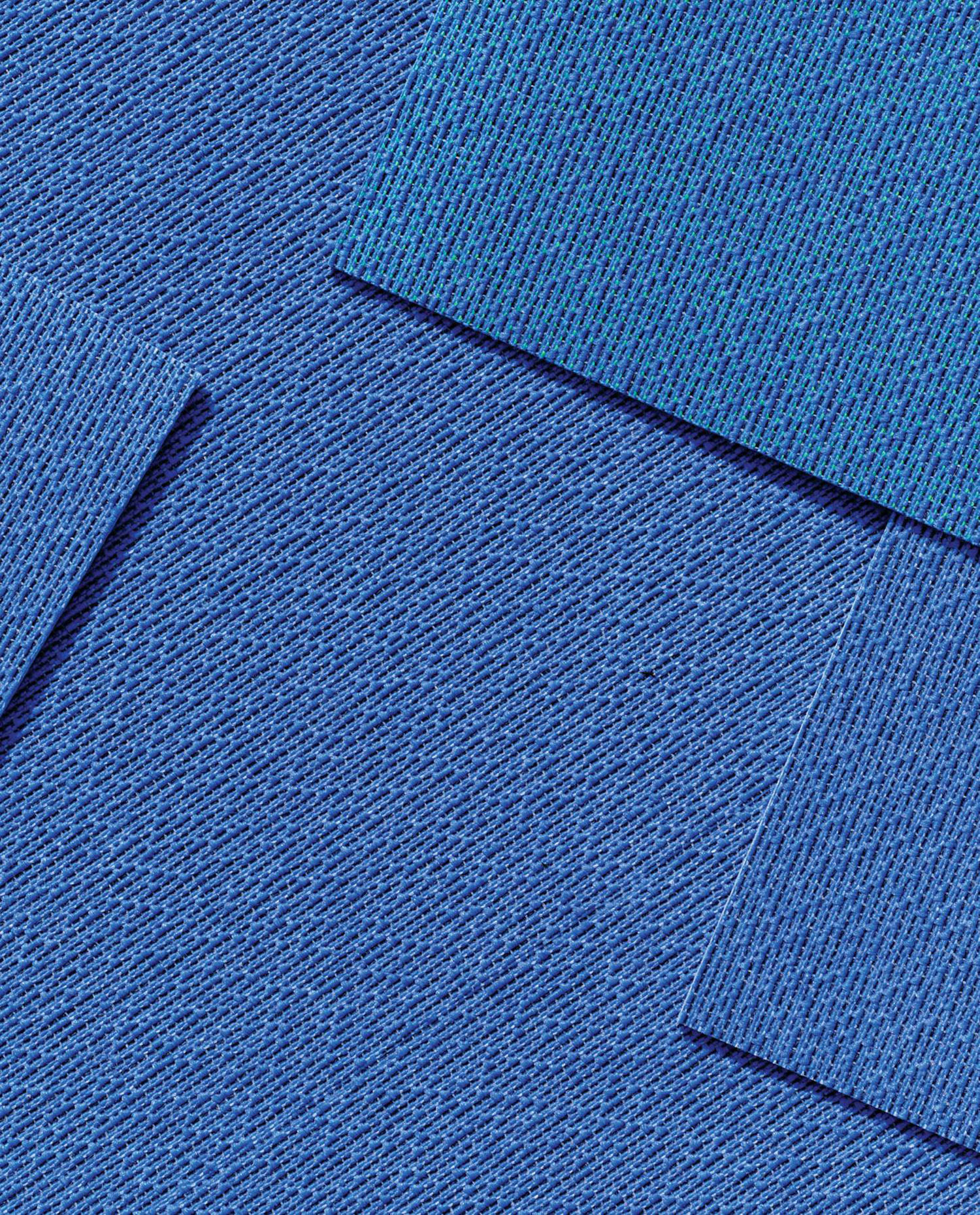 A blue and green fabric.