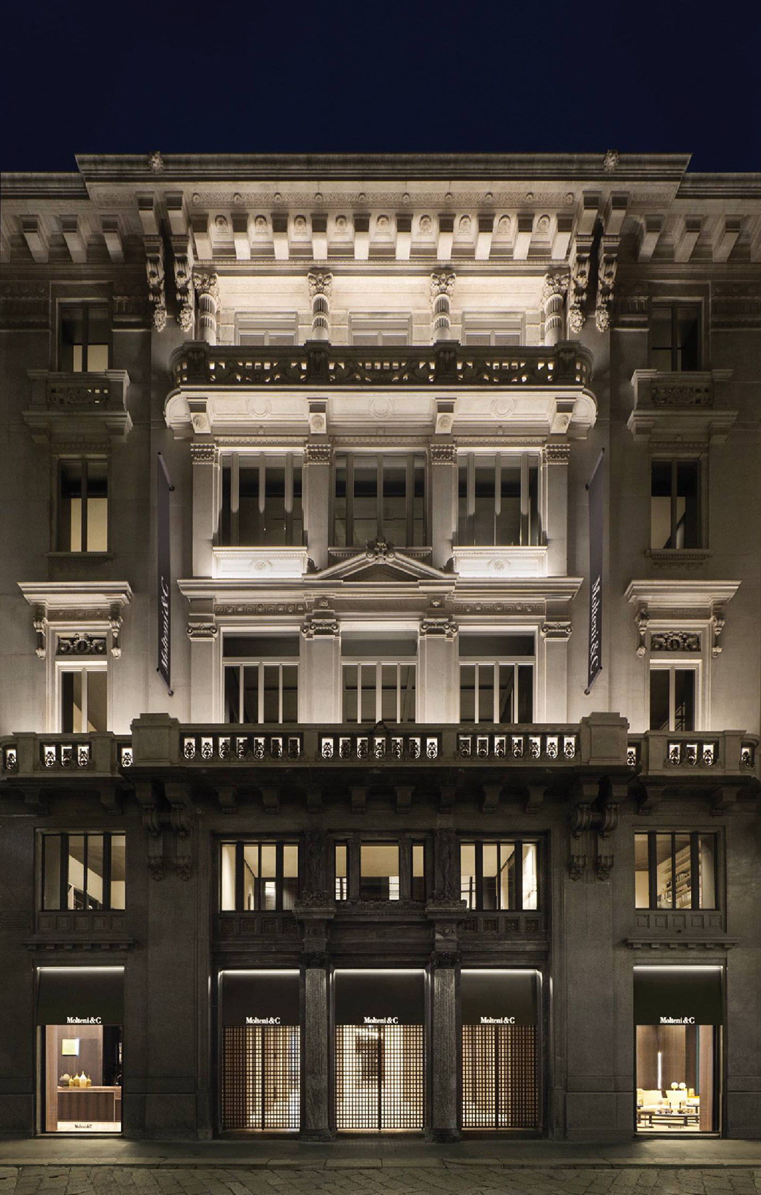 A large building with a lot of windows.