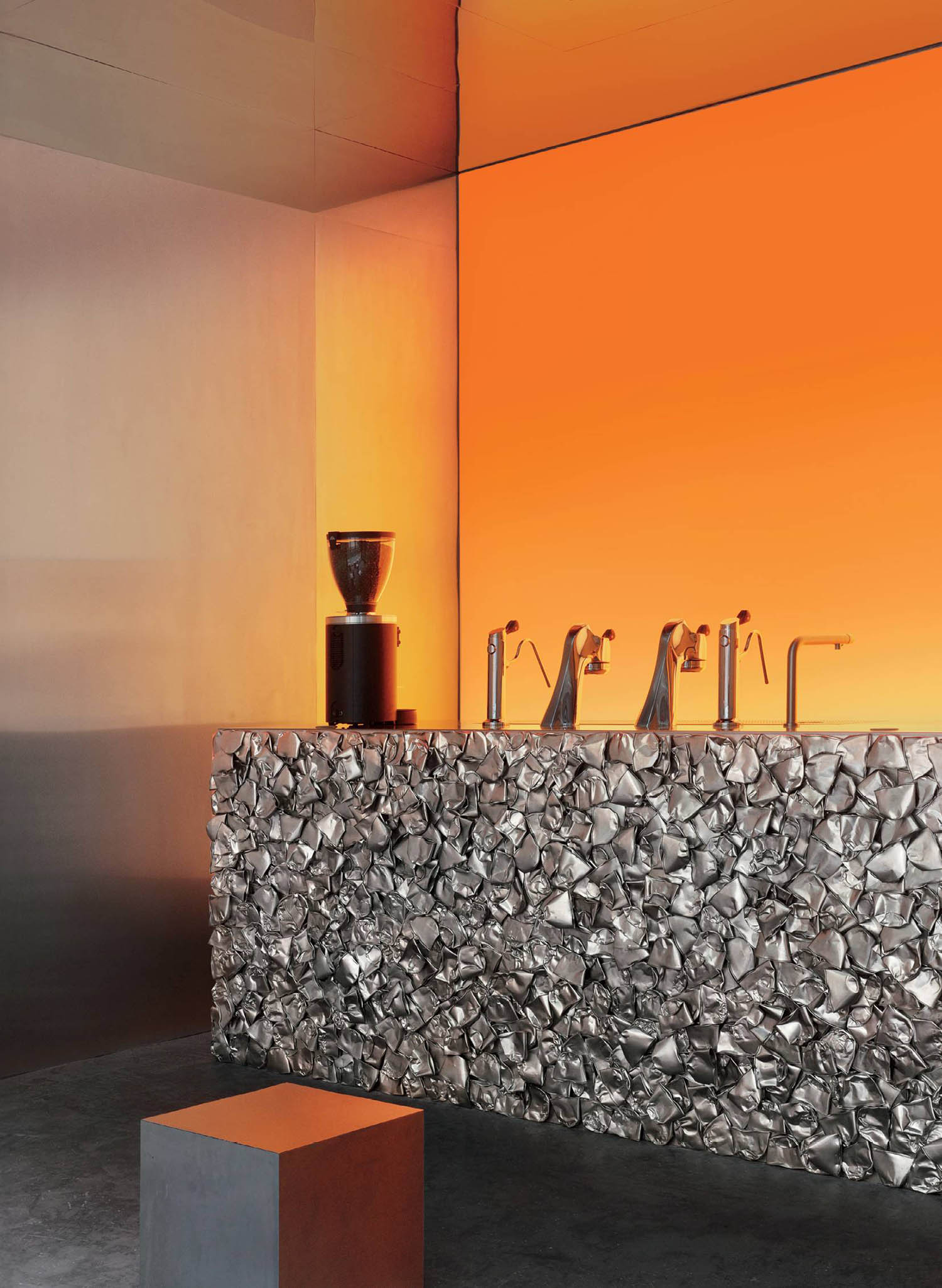 A bathroom with a sink and a mirror.