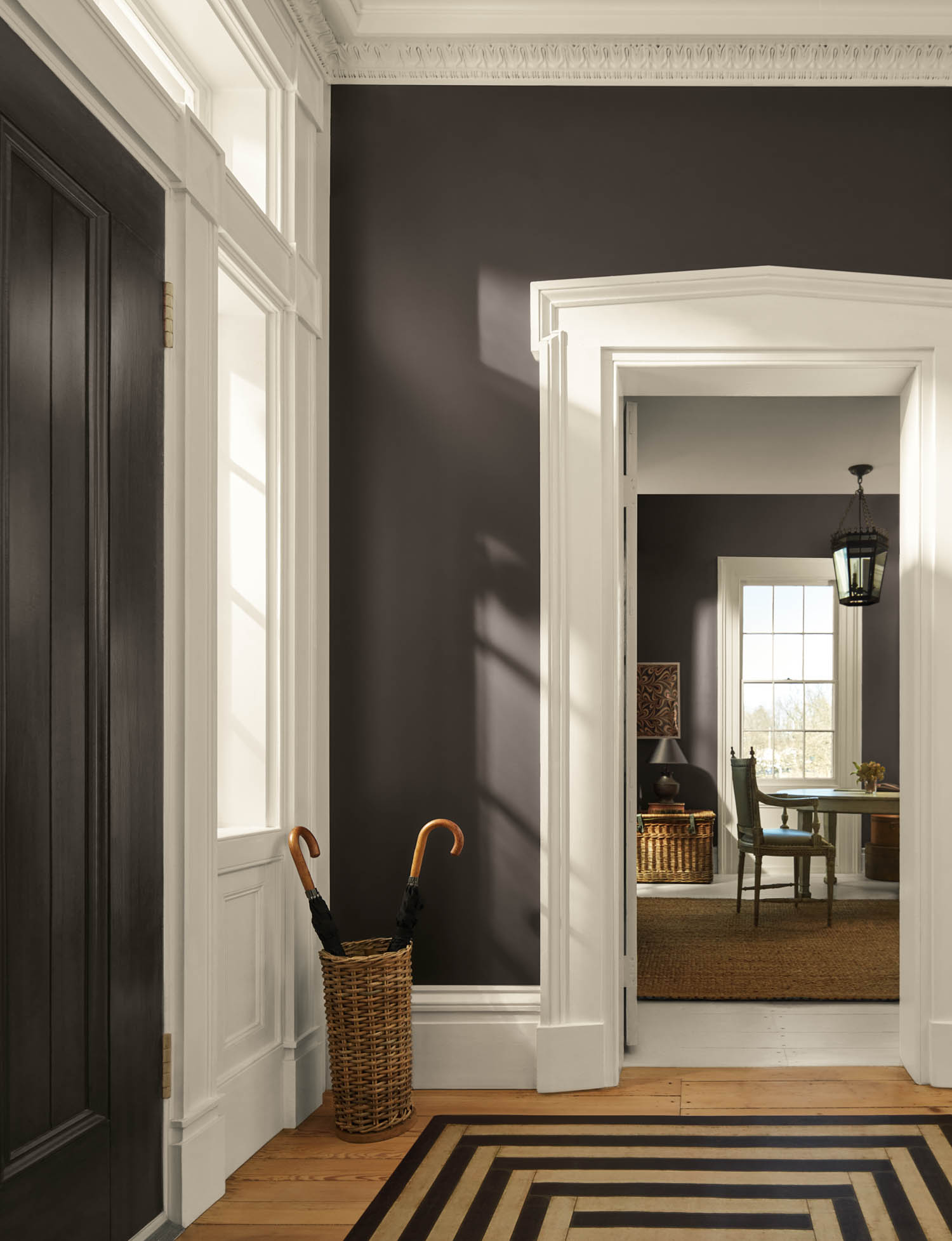 entryway in Benjamin Moore 2026 Color of the Year