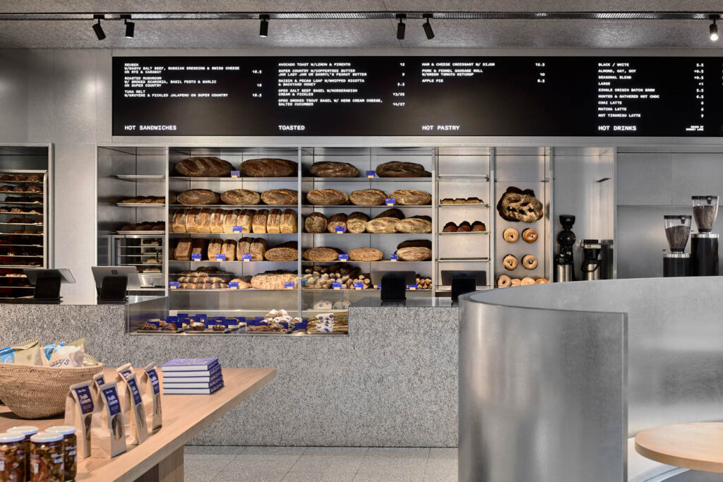 closeup of the bread and menu