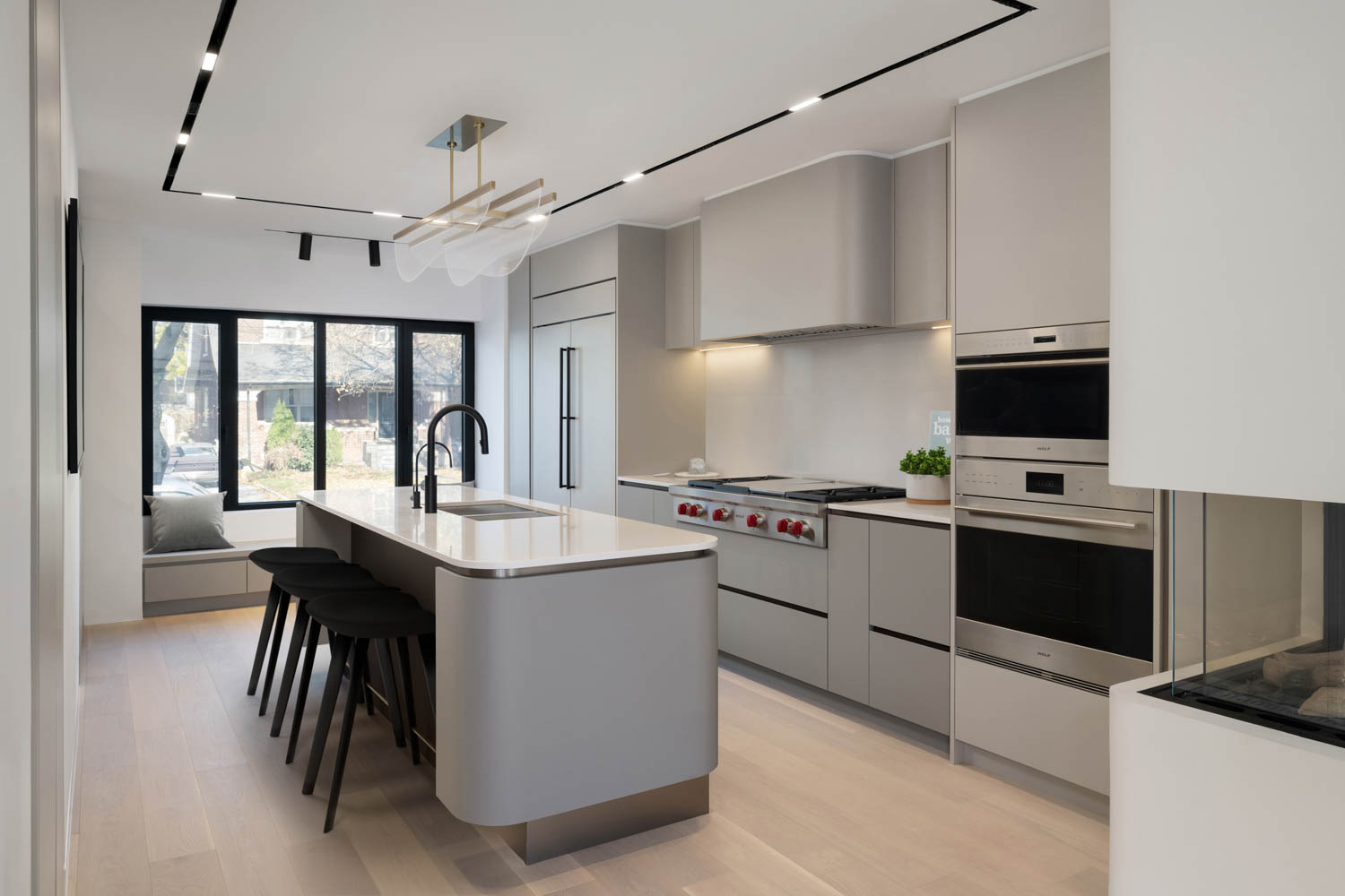 silver chrome kitchen