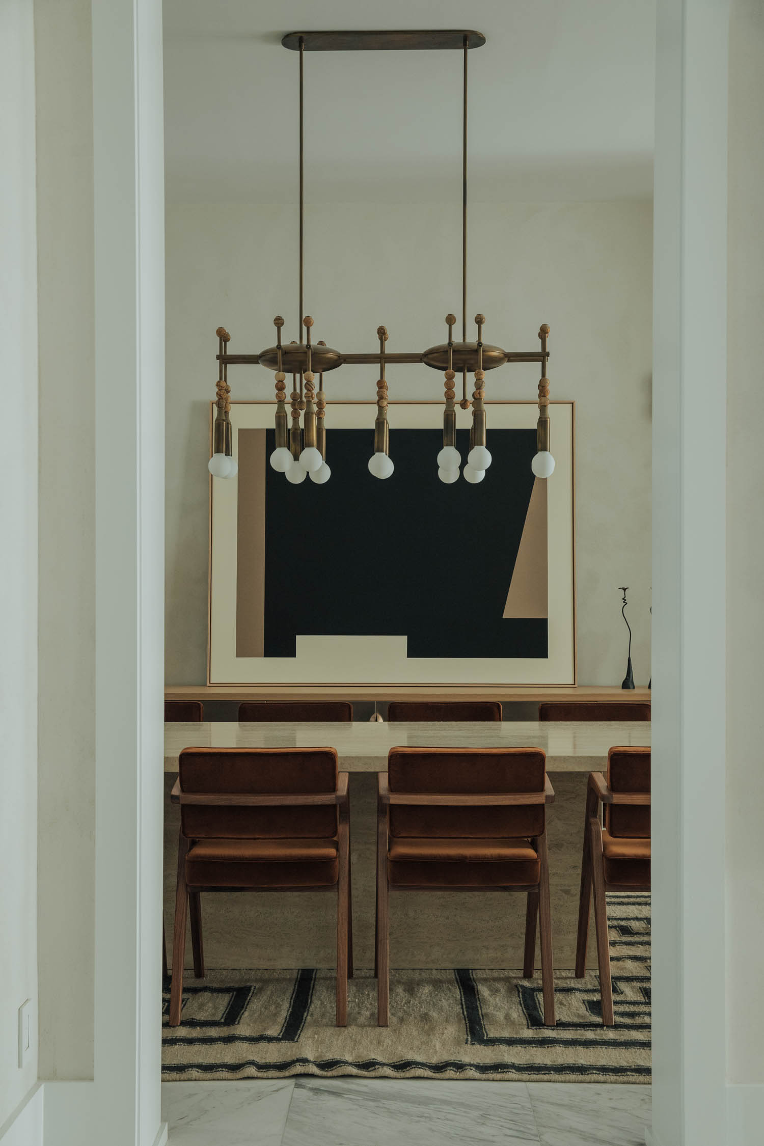 view into dining room