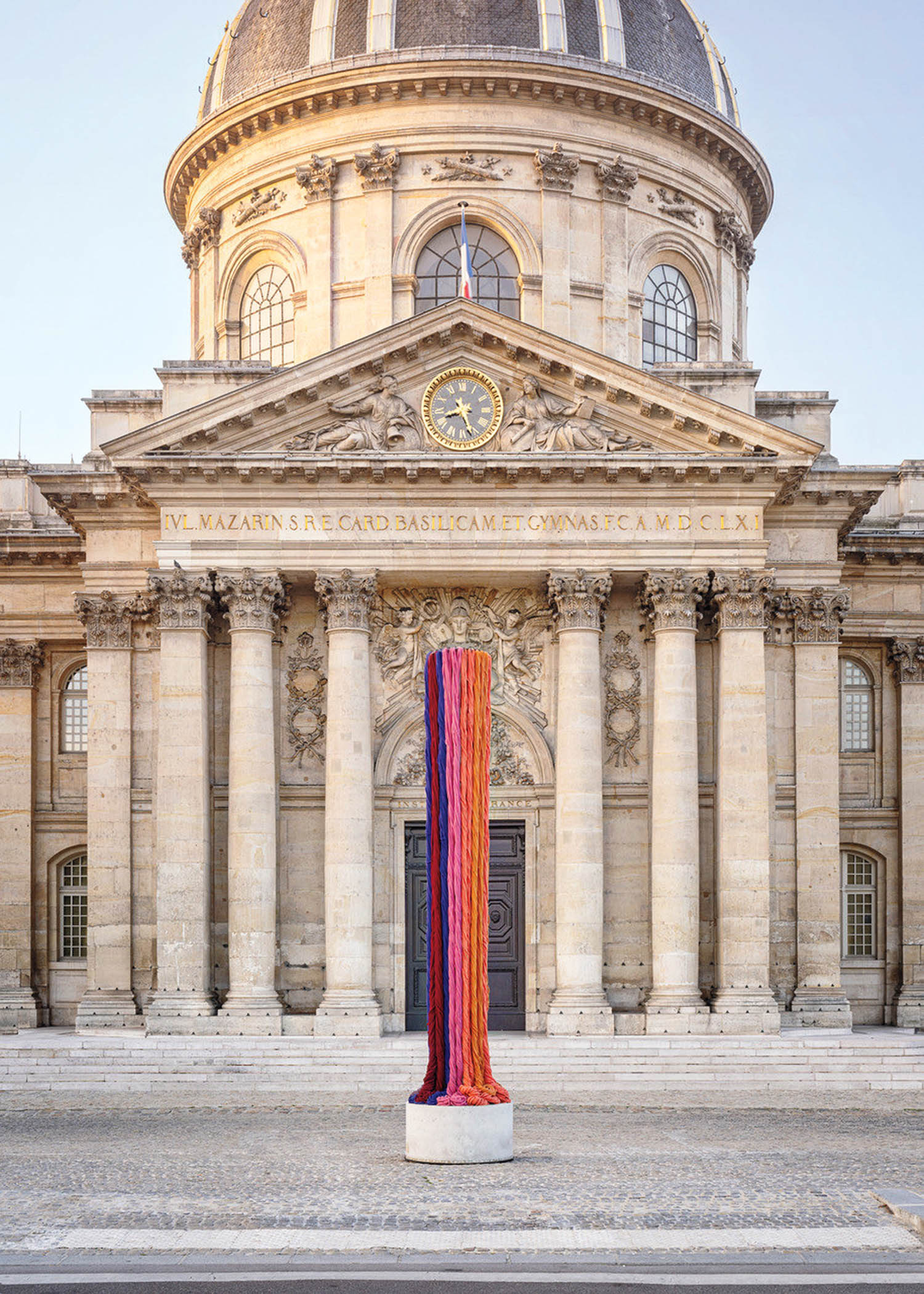 long column outside building