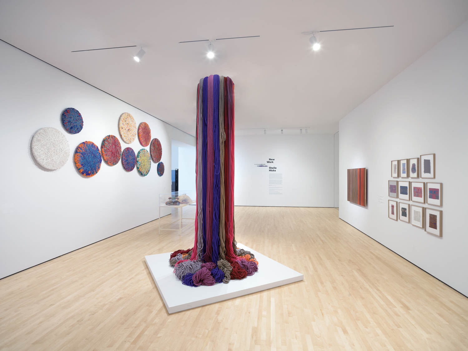 tall column in the middle of a room