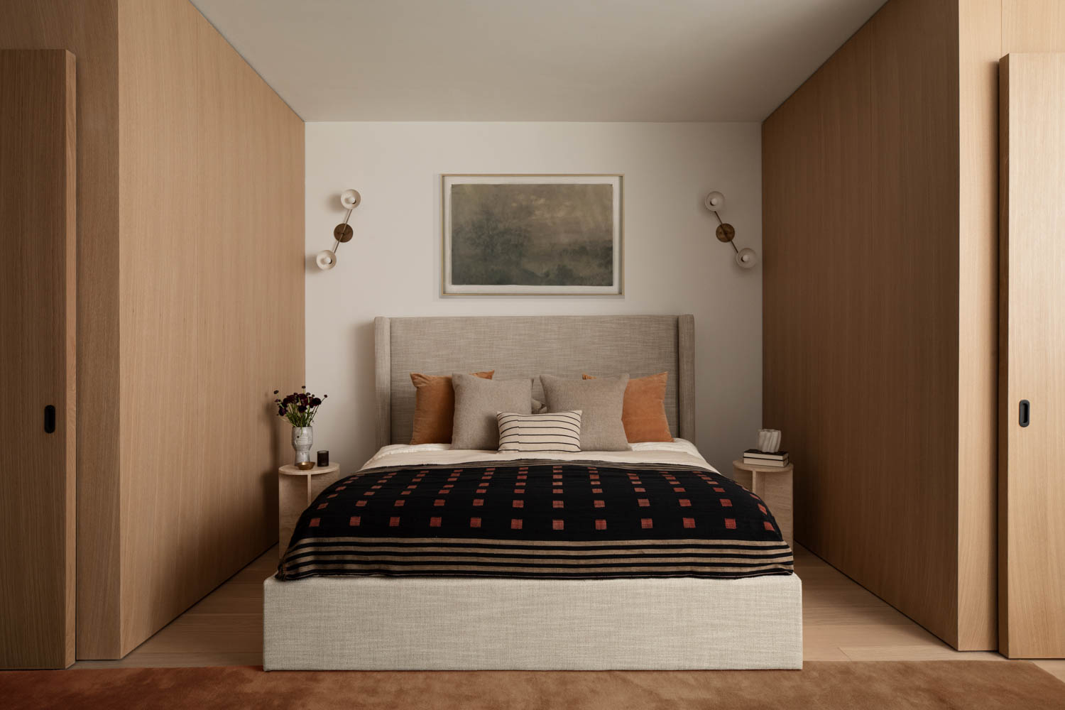 bedroom with storage space