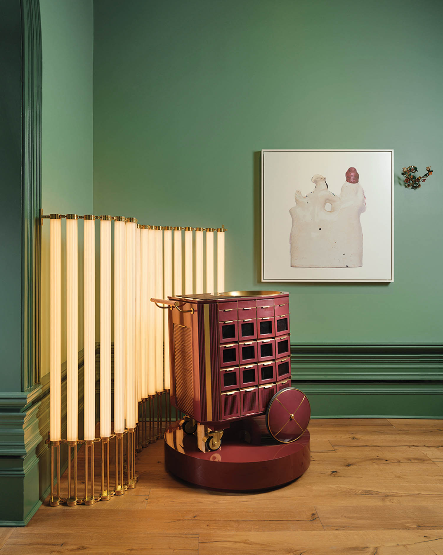 corner of room with divider