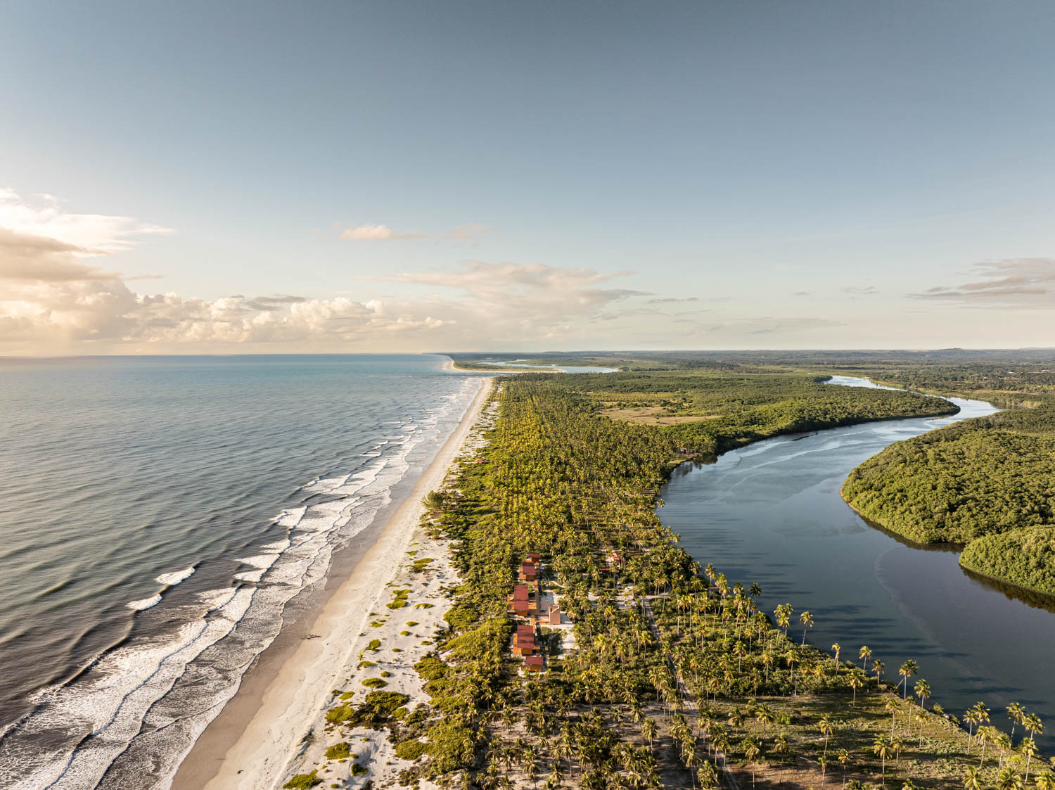 aerial view of the modular home