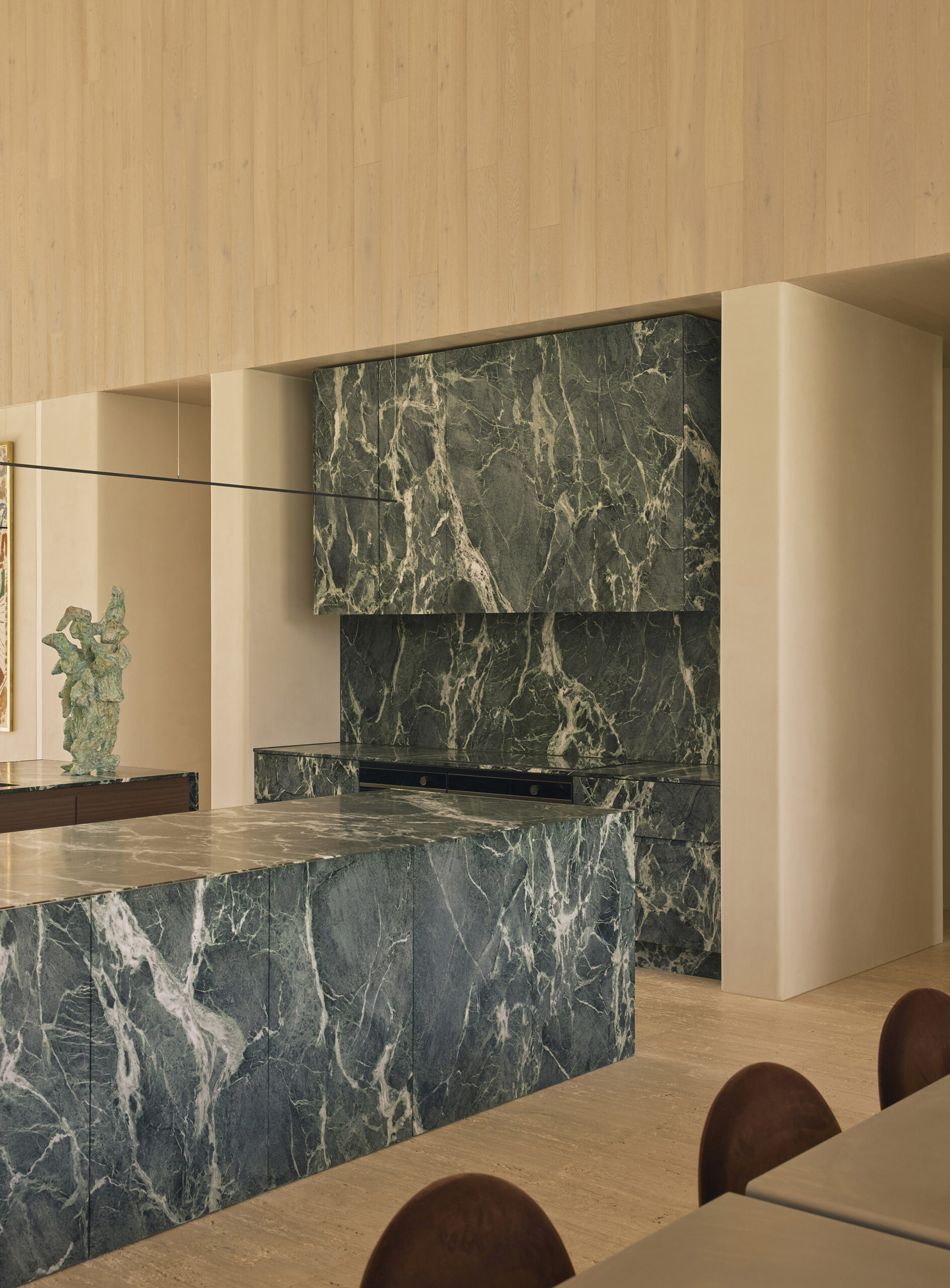 verde alpi stone in the kitchen