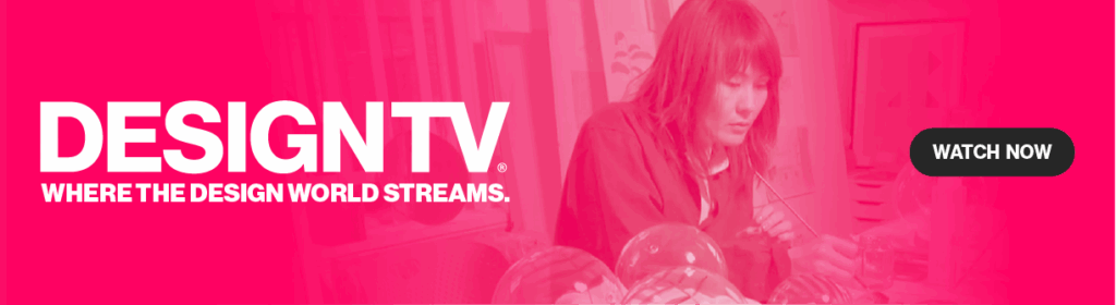 DesignTV Banner on pink background