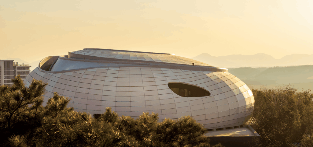 pebble like building